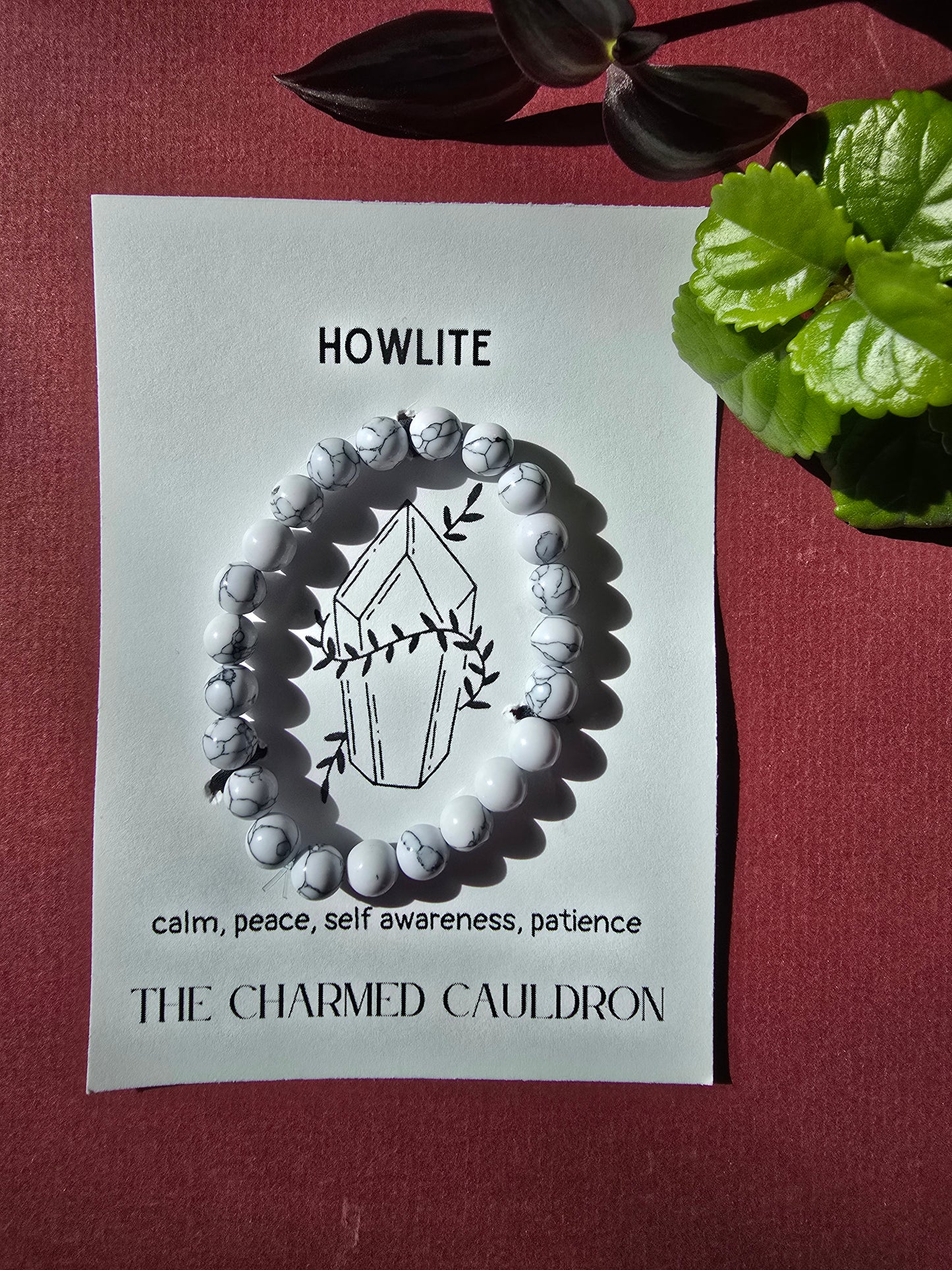 Howlite Crystal Braclet