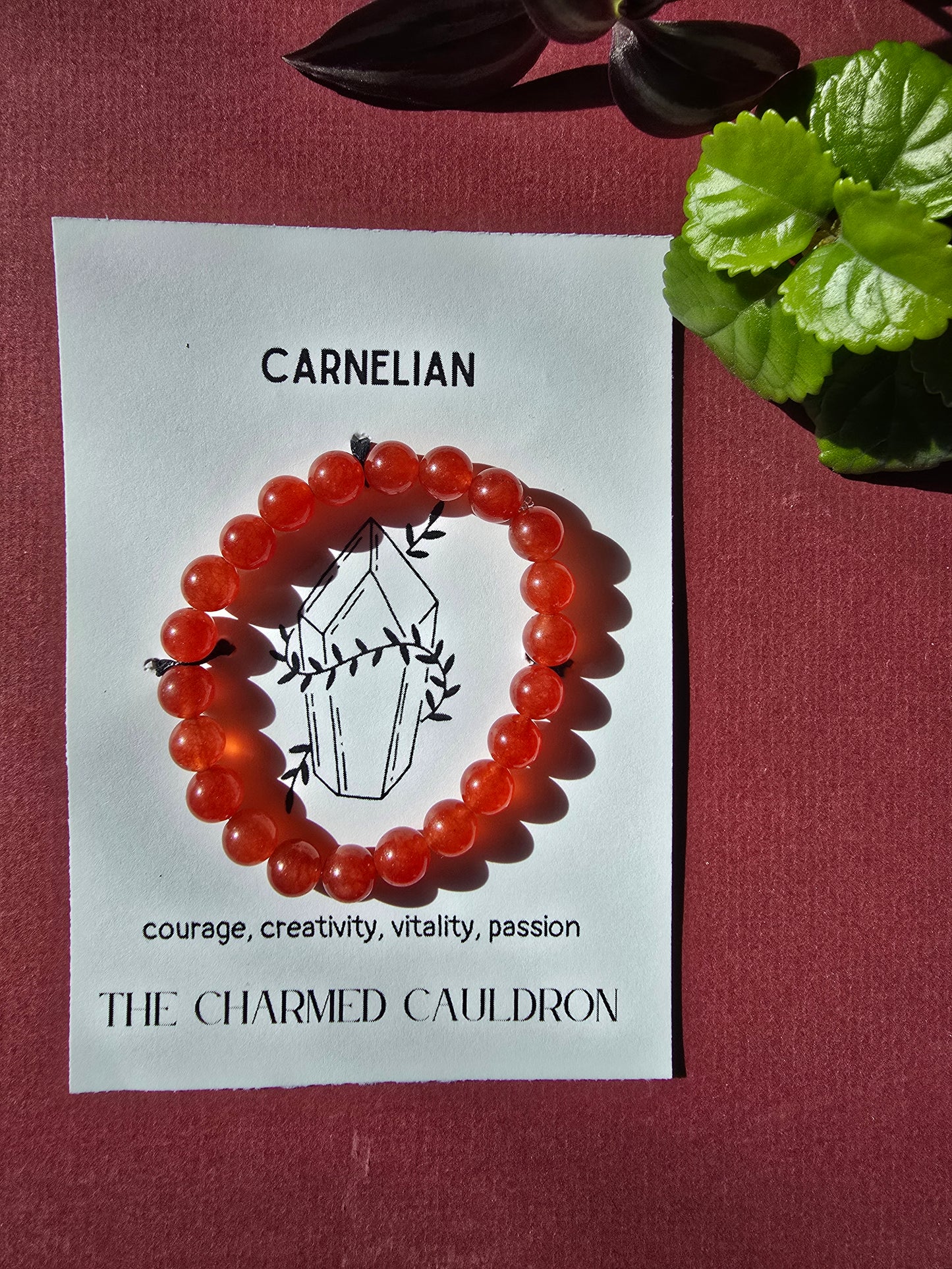 Carnelian Crystal Bracelet