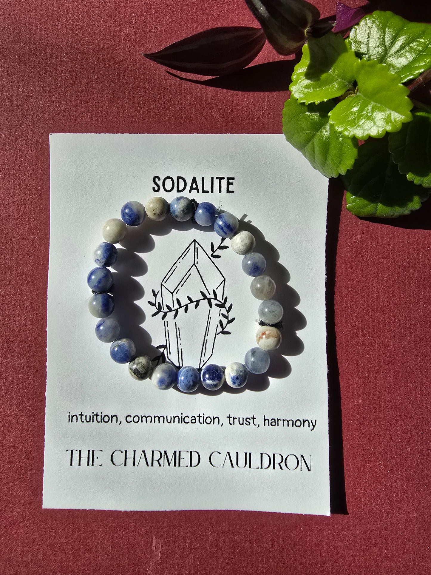 Sodalite Crystal Braclet
