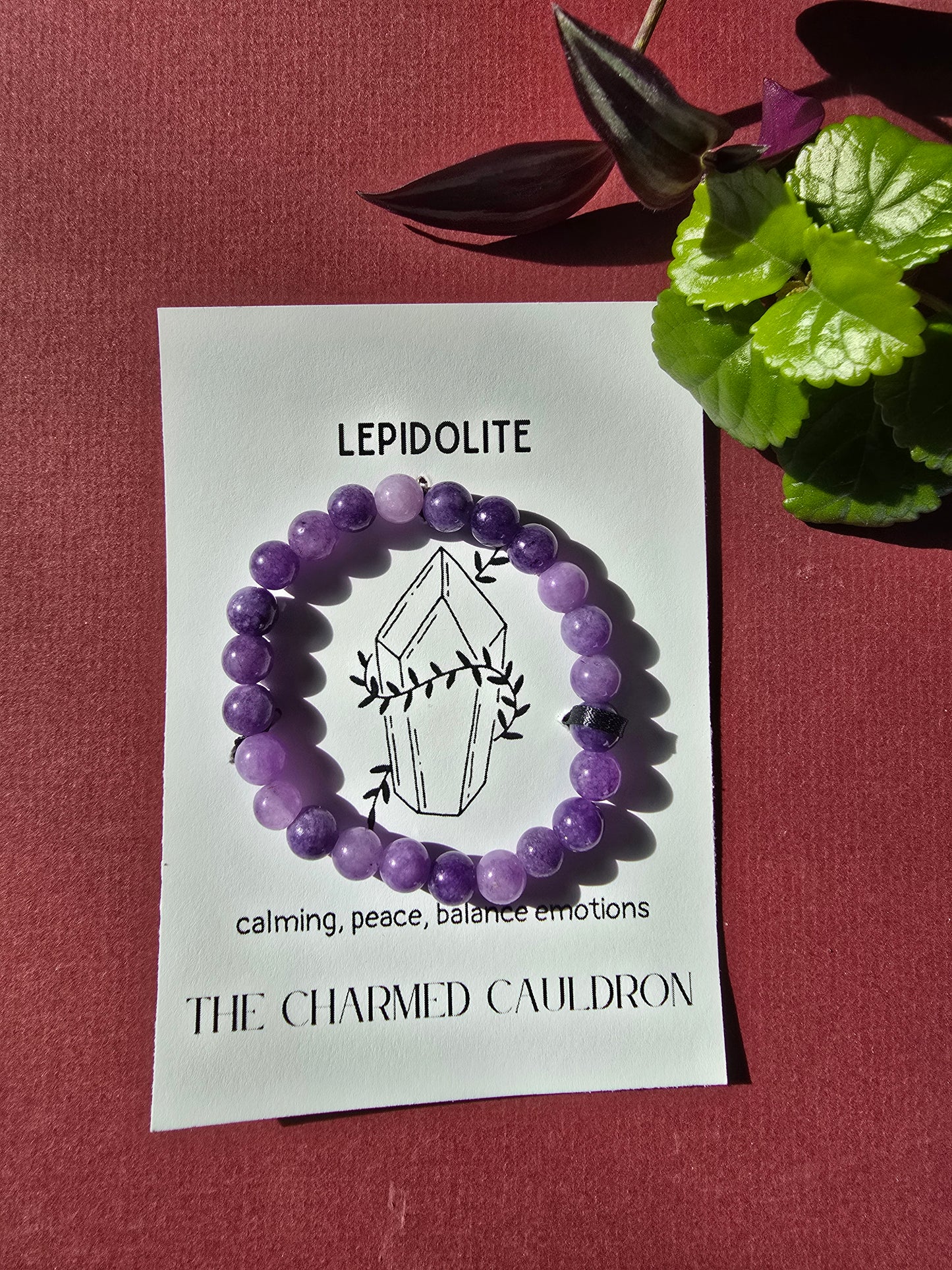 Lepidolite Crystal Bracelet