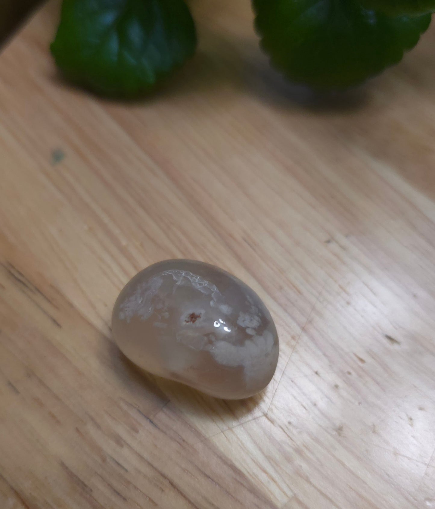 Flower Agate (Cherry Blossom) Crystal Tumbled Stone