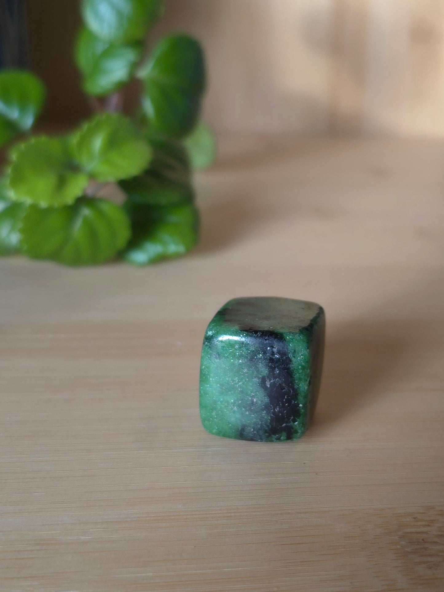 Ruby in Zoisite Crystal Cube