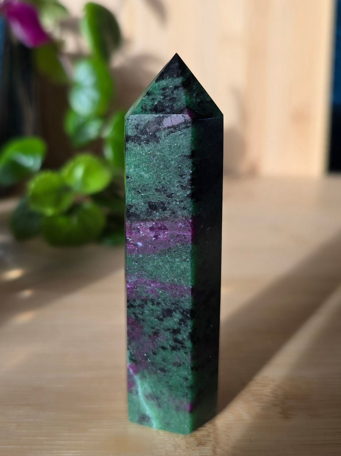 Ruby Zoisite Crystal Tower
