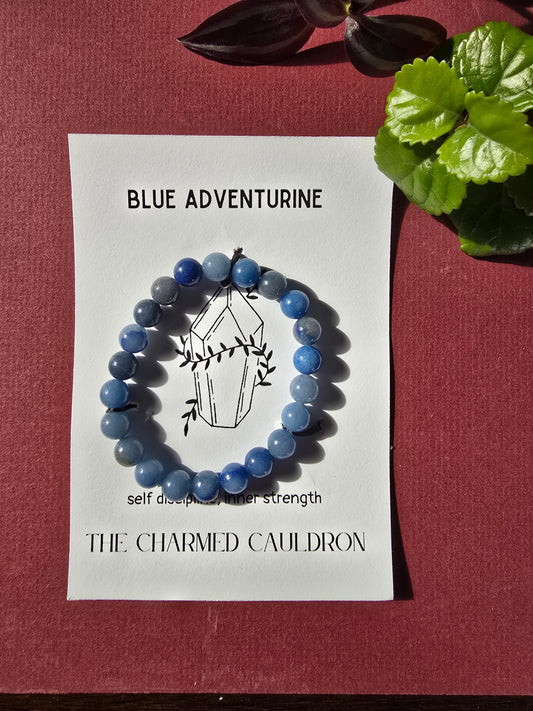 Blue Aventurine Crystal Bracelet