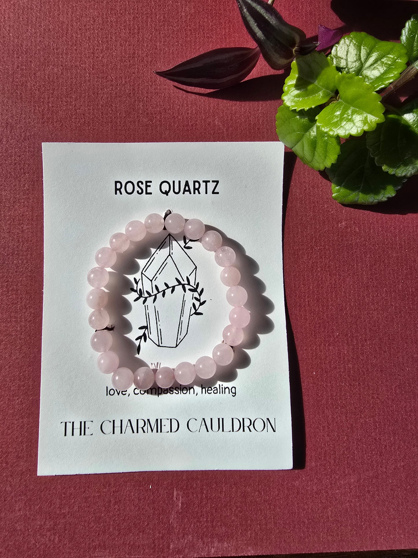 Rose Quartz Crystal Bracelet