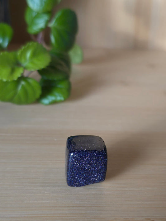 Blue Sandstone Crystal Cube