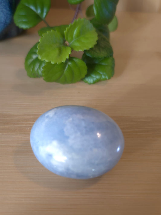 Celestite Palm Stone