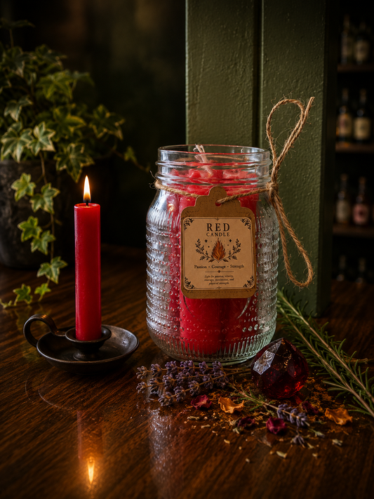 Red Taper Candle